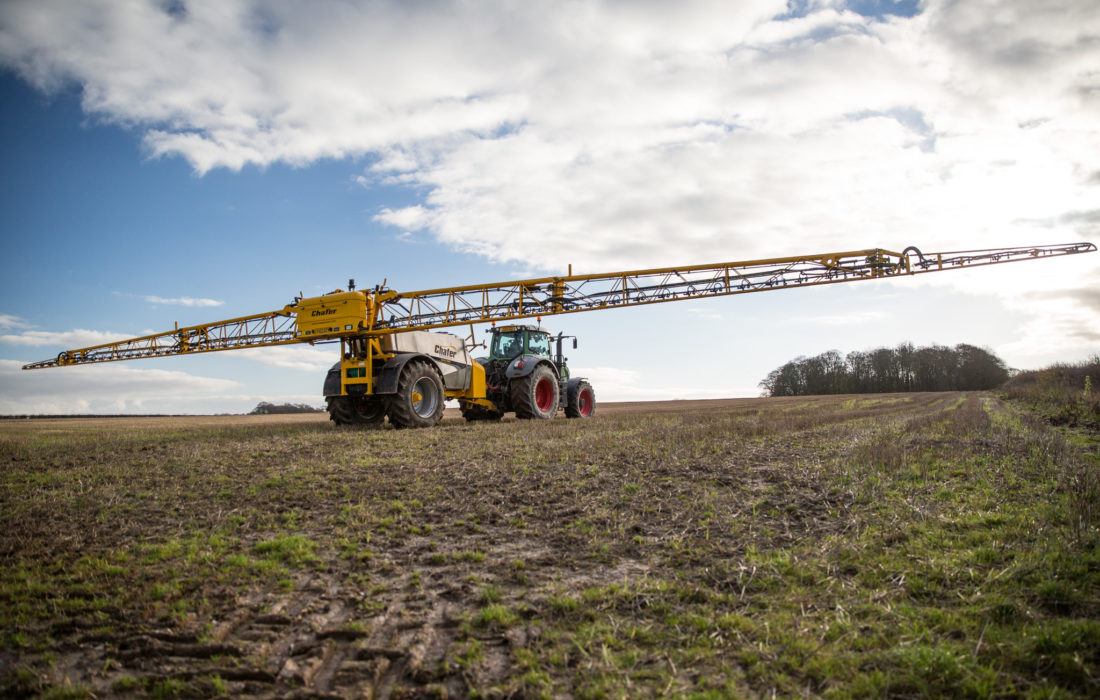 Fully Unfolded Spray Boom